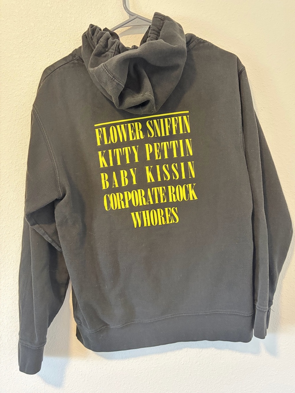 Official Nirvana Smiley Face Logo Hoodie Black - Men's / Unisex Small 19.5" P2P - Picture 7 of 8